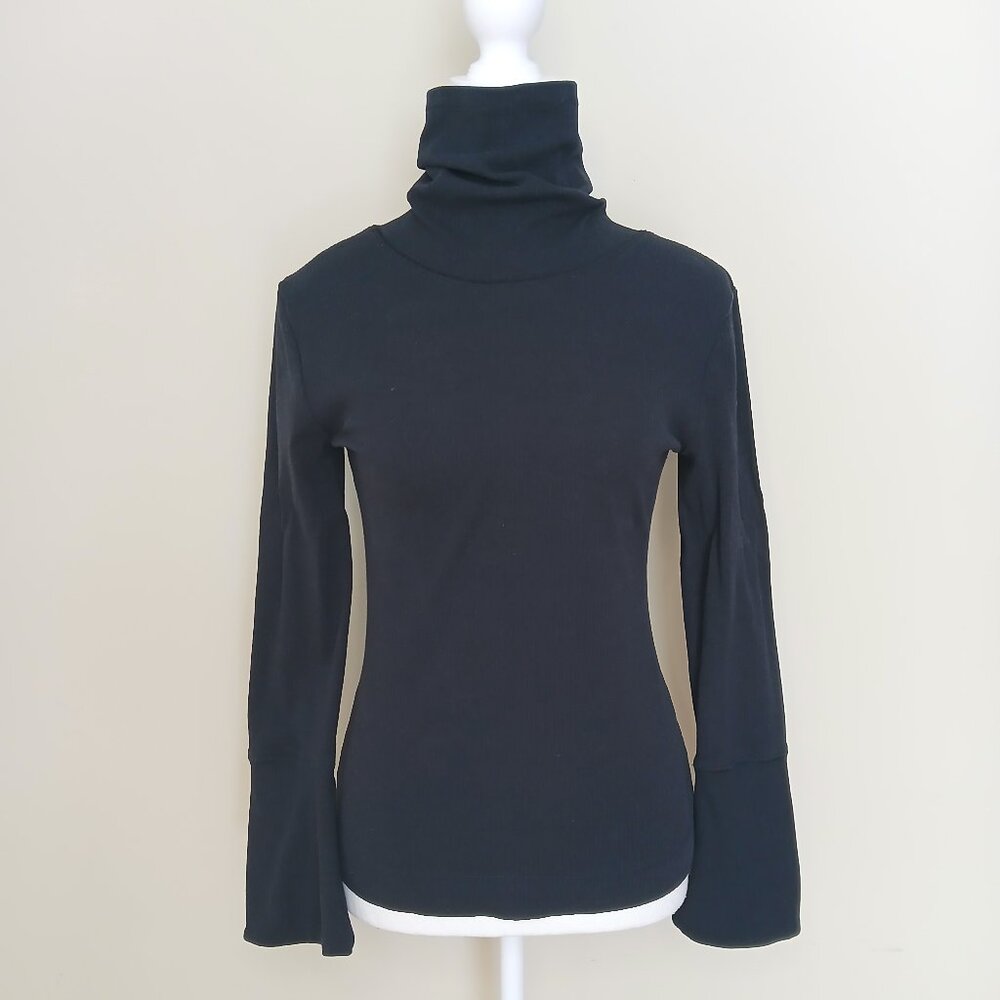Free People Black Turtleneck Sweater